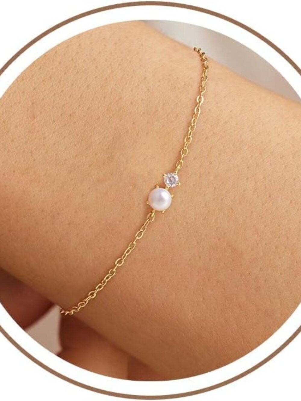 Turandoss Gold Pearl Bracelet